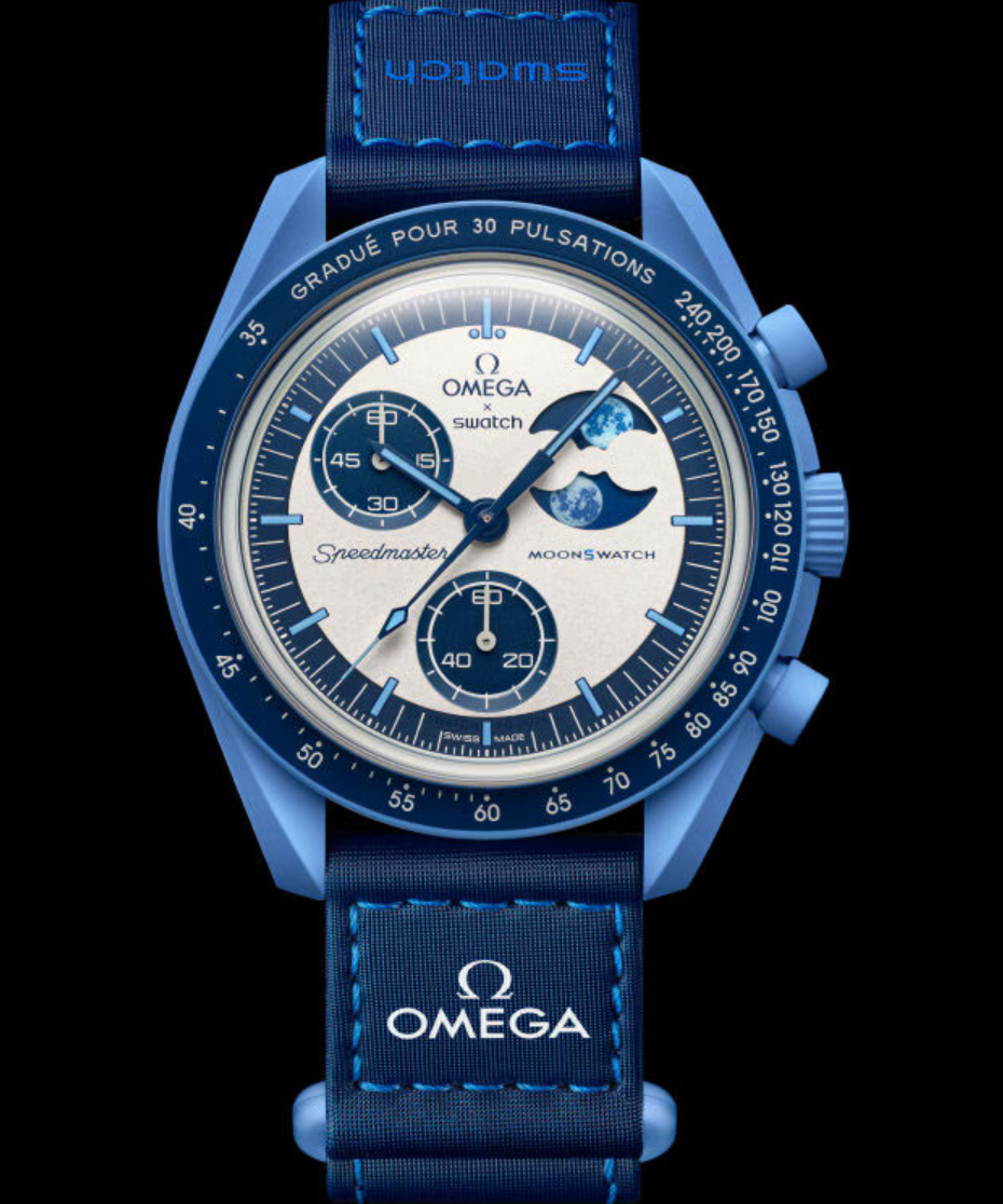 MOONSWATCH SWATCH X OMEGA MISSION TO THE SUPER BLUE MOONPHASE